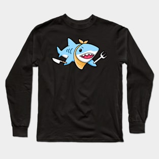 Hungry shark Long Sleeve T-Shirt